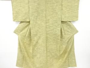 アンティーク　横段織り出し手織り紬着物